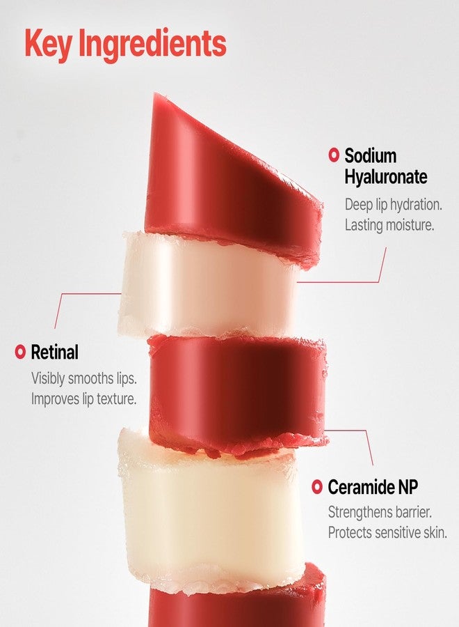 Dr.Different Retinal Lip Balm Tinted, Anti-Wrinkle Lip Treatment with Deep Hydration & Long-Lasting Moisture, K-Skincare made by Korean Dermatologist, 0.14oz - Image 5